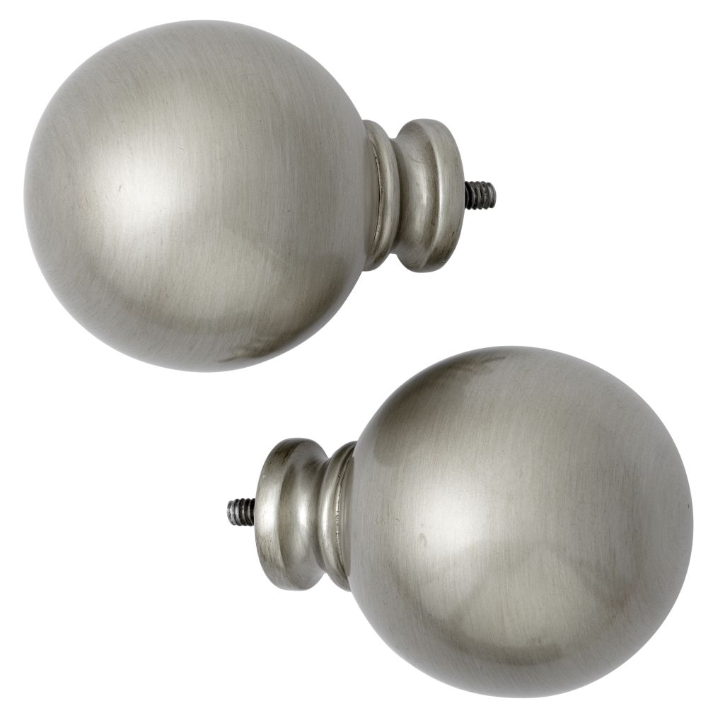 Nickel Ball Finials (Set of 2)
