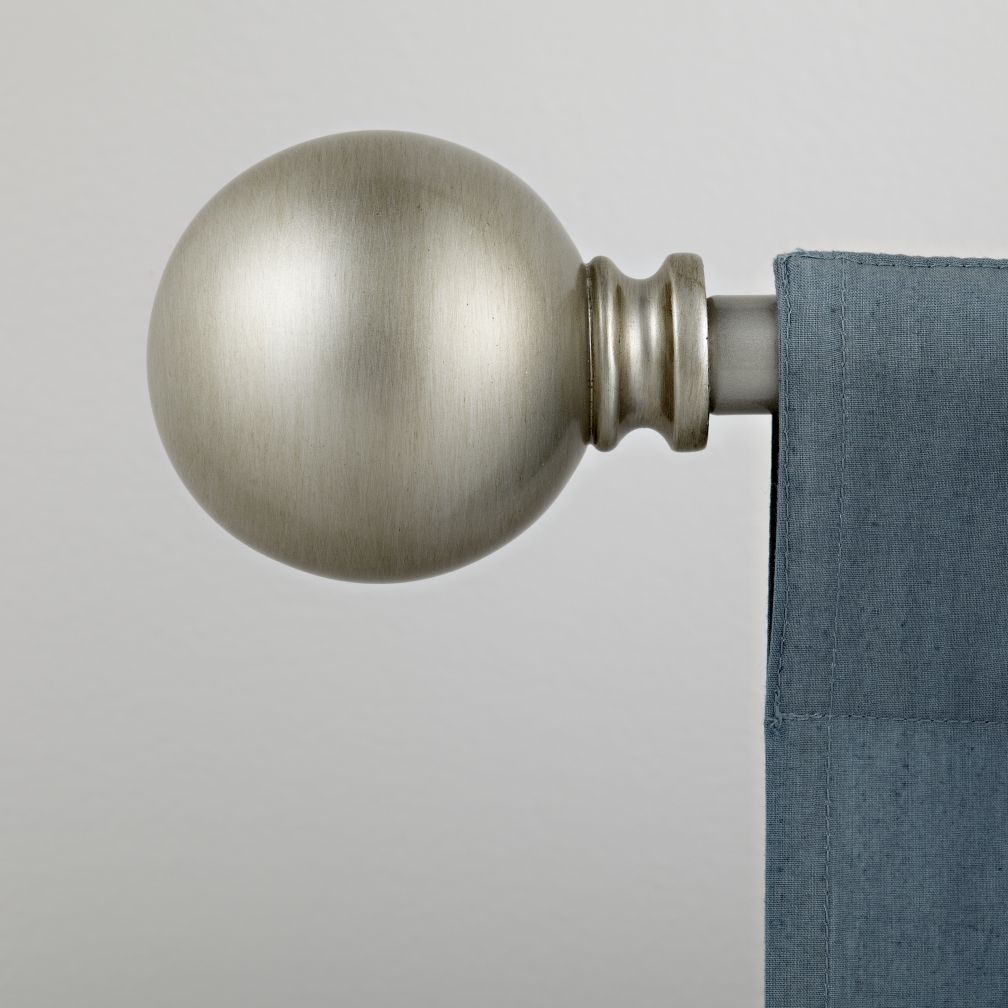 Nickel Ball Finials (Set of 2)