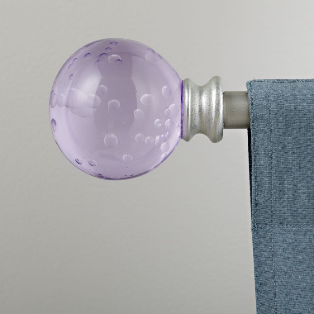 Purple Bubble Finials (Set of 2)