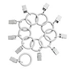 White Curtain Clip RingsSet of 10