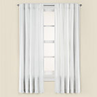 84" White Pleated Curtain Panel(Sold individually)
