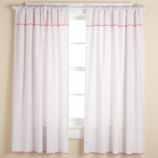 Swiss Dot Curtain Panels (Hot Pink)