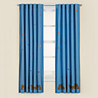 63" Blue Squirrel Curtain Panel(Sold individually)