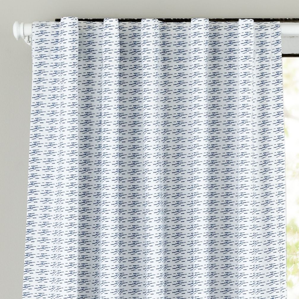 Fine Prints Curtain Panel (Blue Fish)