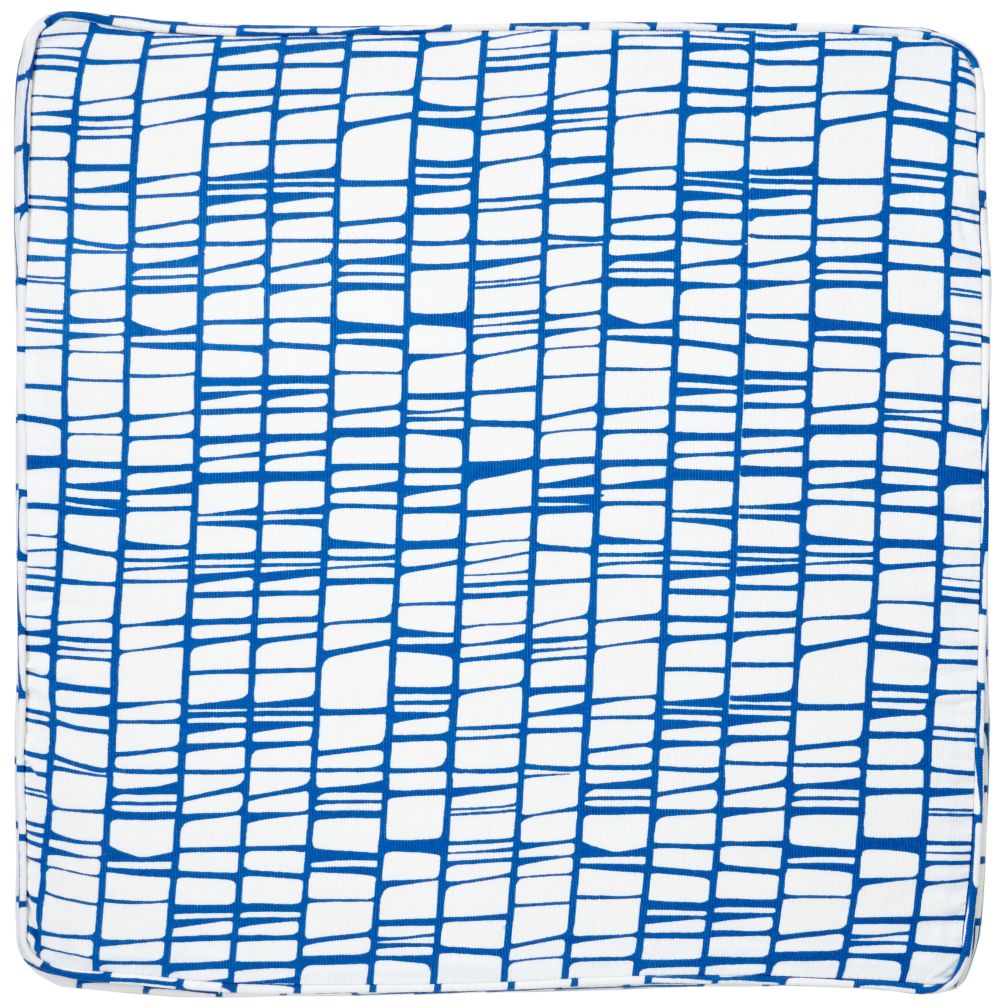Modern 1-Cube Bench Cushion (Blue)