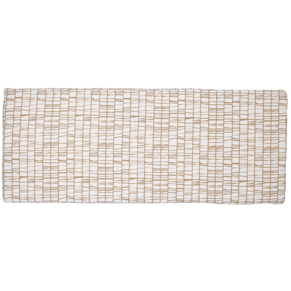 Modern 3-Cube Bench Cushion (Khaki)