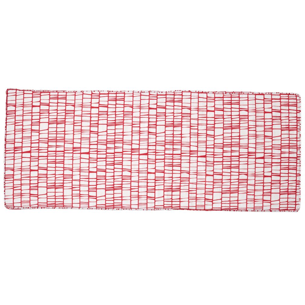 Modern 3-Cube Bench Cushion (Pink)