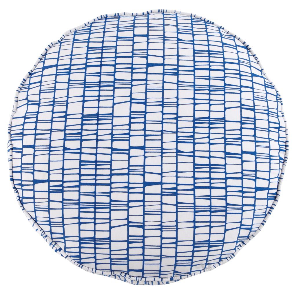 32" Blue Modern Cushion