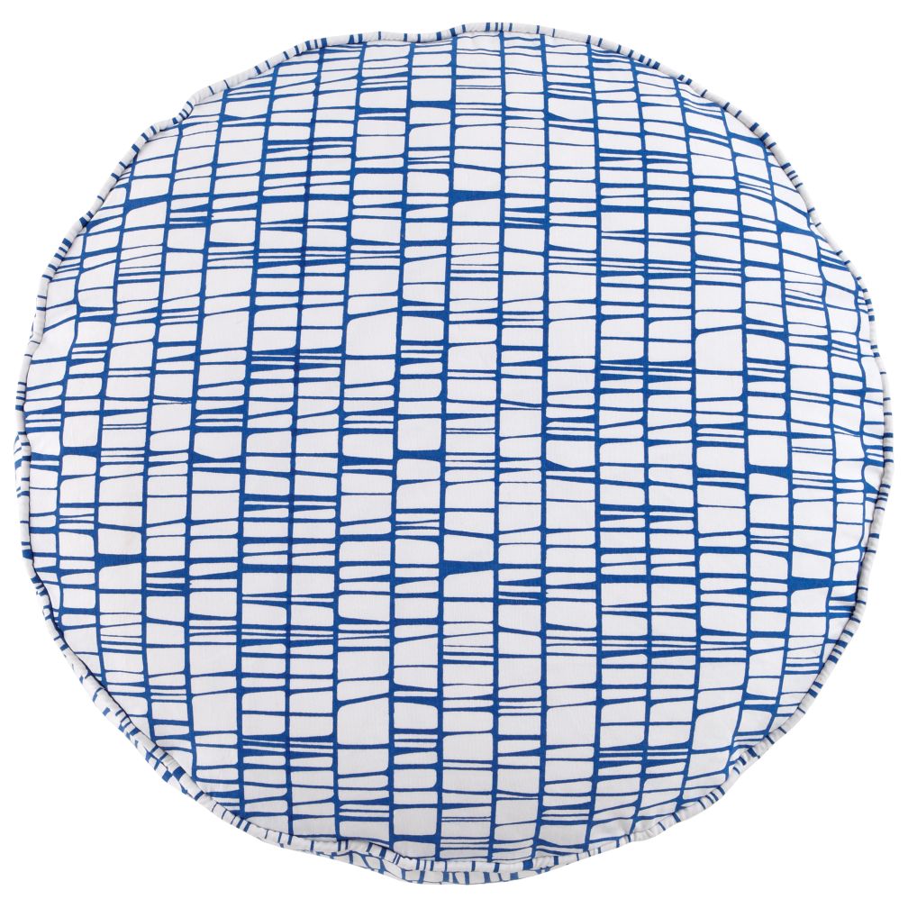 27" Blue Modern Cushion
