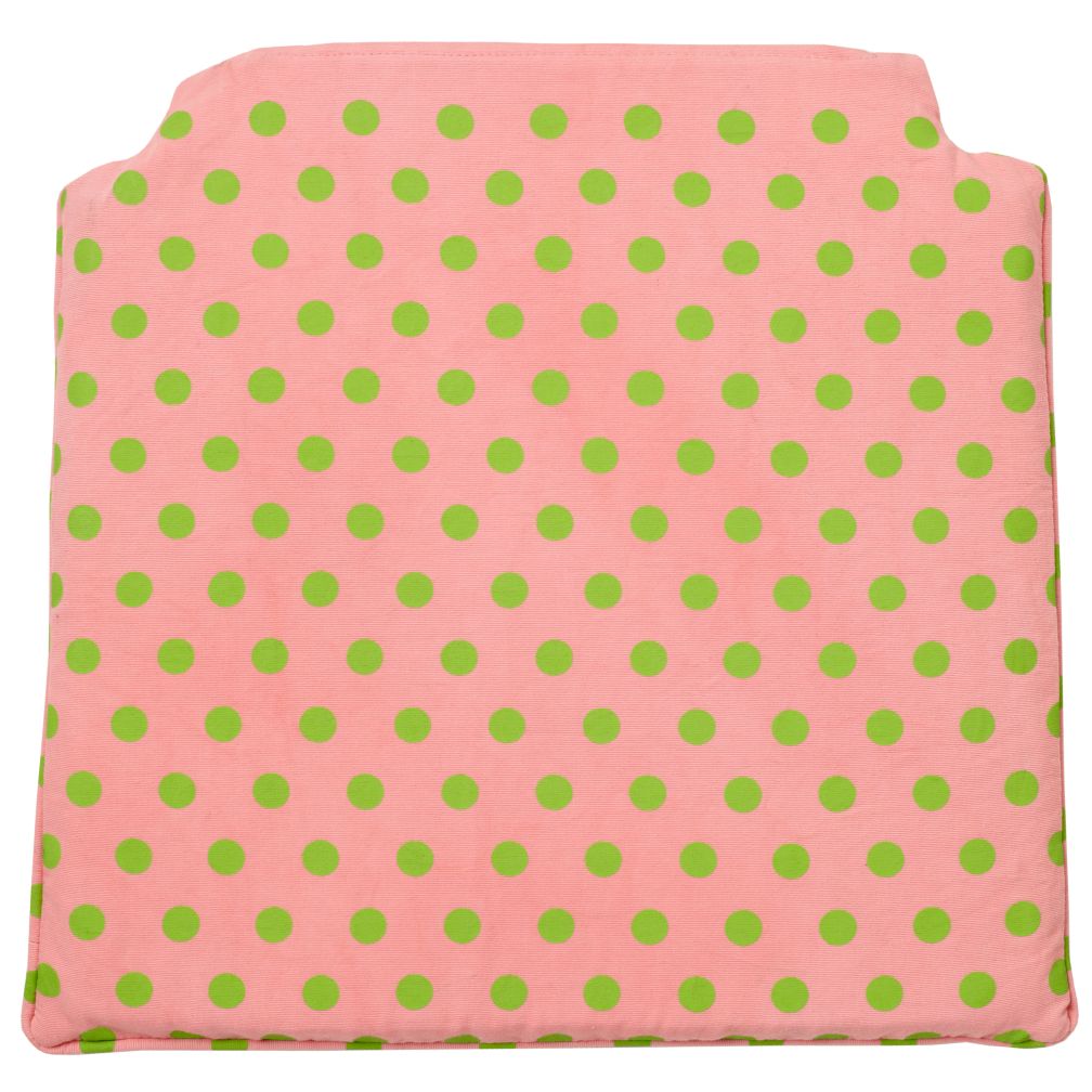 Storage Chair Cushion Pink Dot)