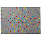 4 x 6' Grey Candy Dot Rug