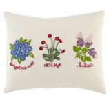 Petit Château Linen Floral Throw Pillow