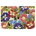 4 x 6' Poppies and Pansies Floral Rug
