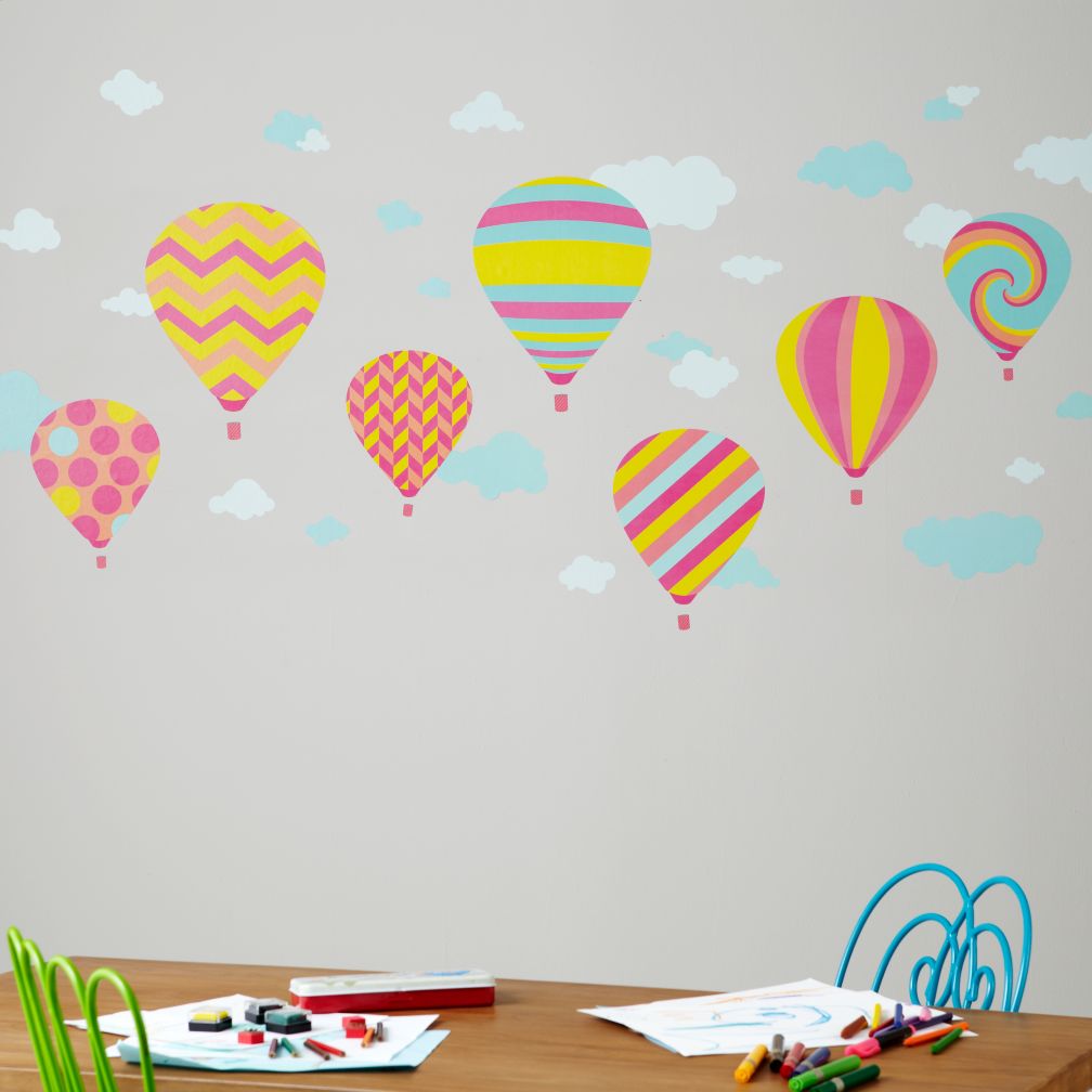 Balloon Race Wall Decals (Girl)