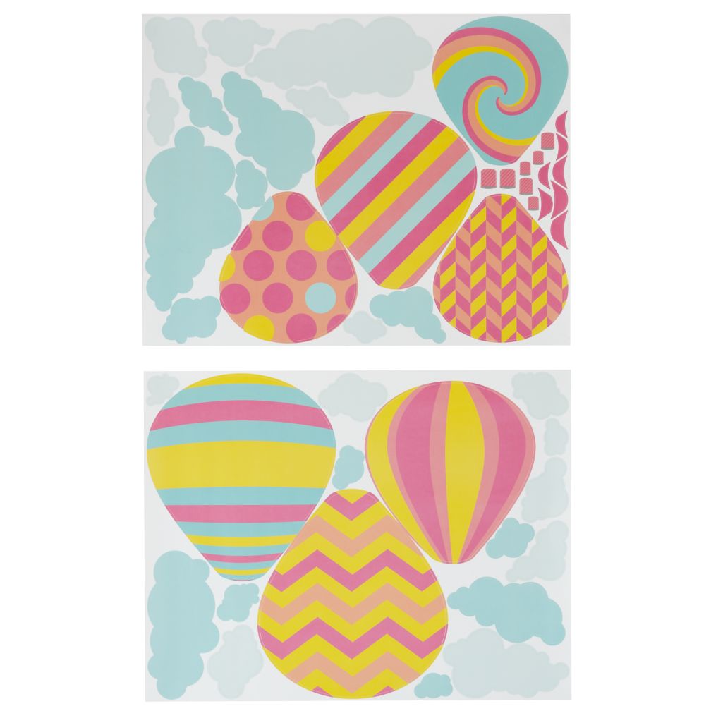 Balloon Race Wall Decals (Girl)