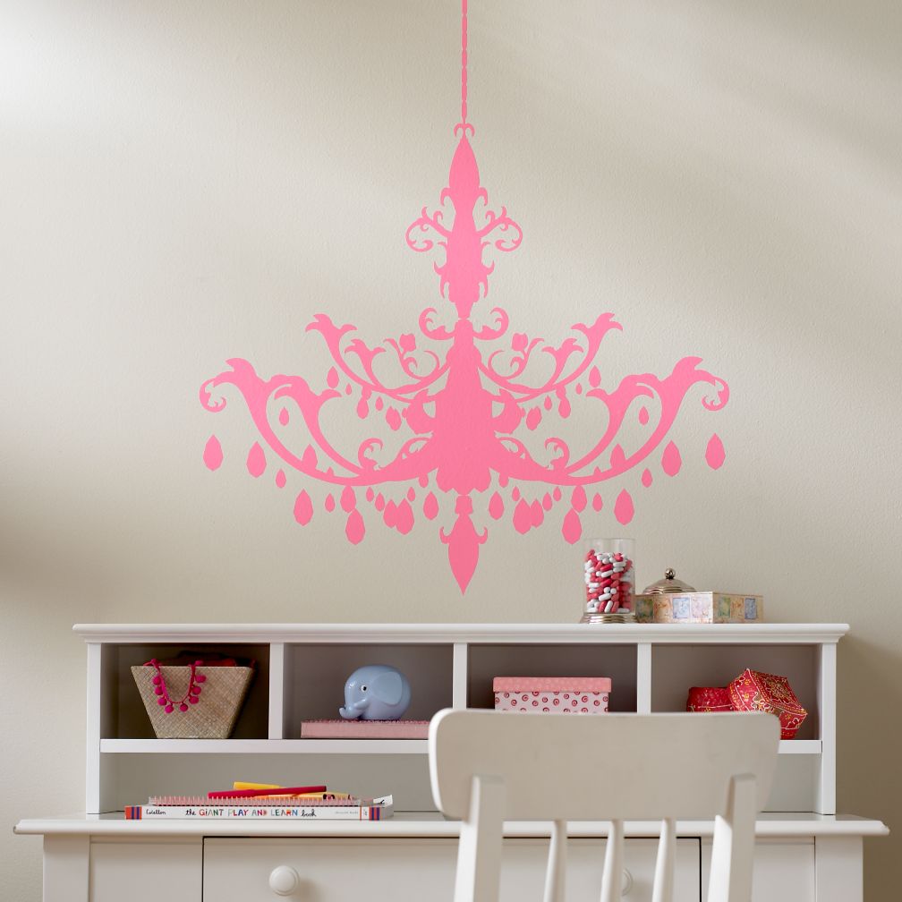 A Chandelier Appears Decal (Pink)
