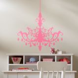 A Chandelier Appears Decal (Pink)