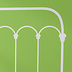 White Twin Wrought Iron Headboard Decal