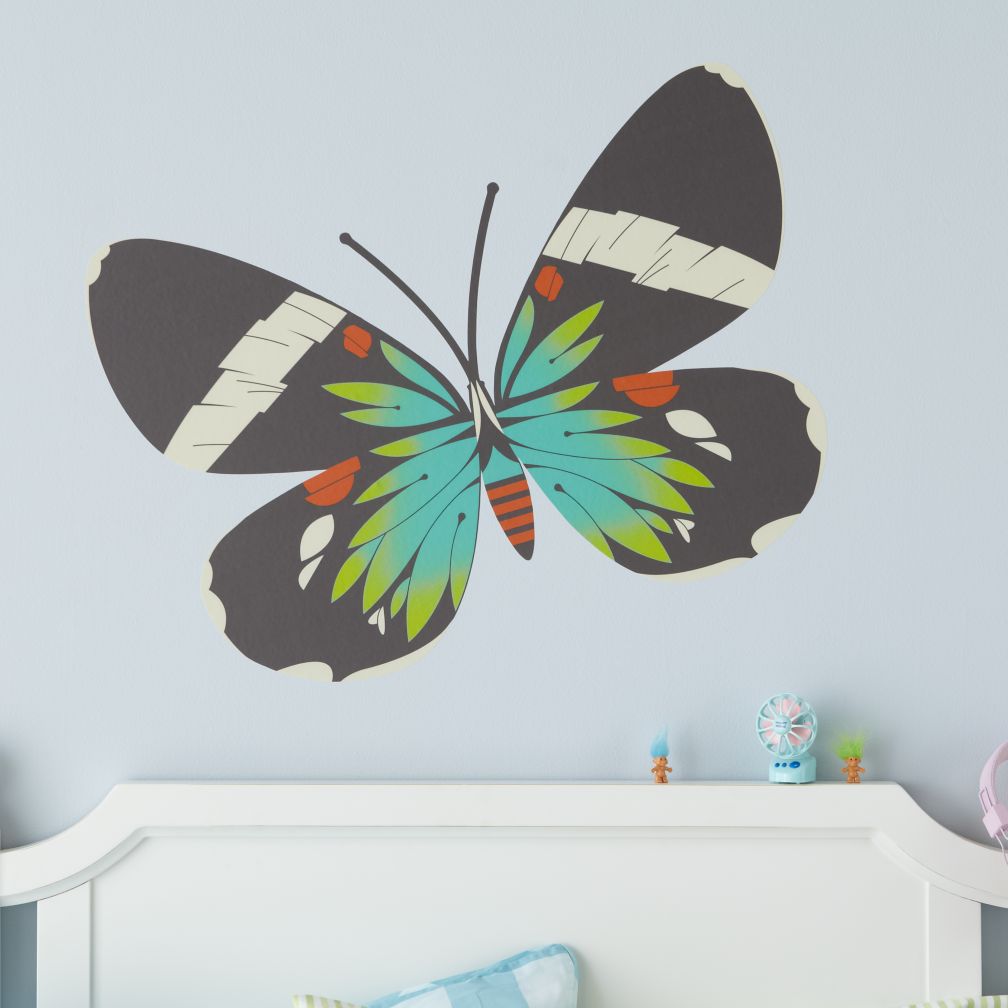 Fig. 1 Butterfly Decals (Blue Moth)