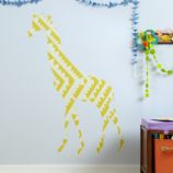 Large Giraffe Flashy Forest Decal