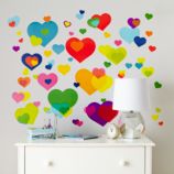 Overlapping Heart Decals