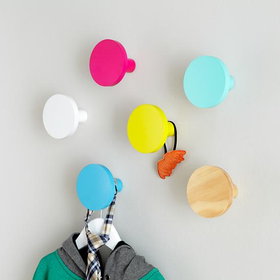 Kids Wall Hooks Round Wall Knobs The Land of Nod