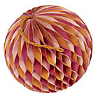 Small Orange Well Rounded Paper Ball