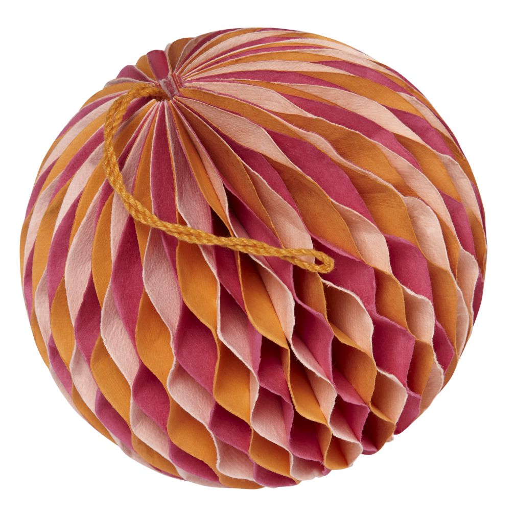 Small Well Rounded Paper Ball (Orange)
