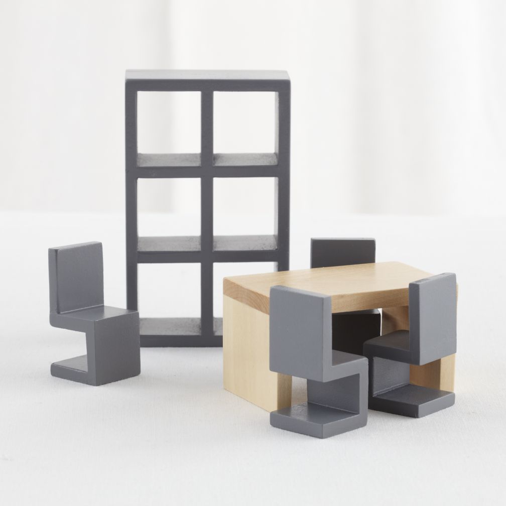 Modern Dollhouse Dining Room