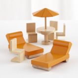 Modern Dollhouse Outdoor Set