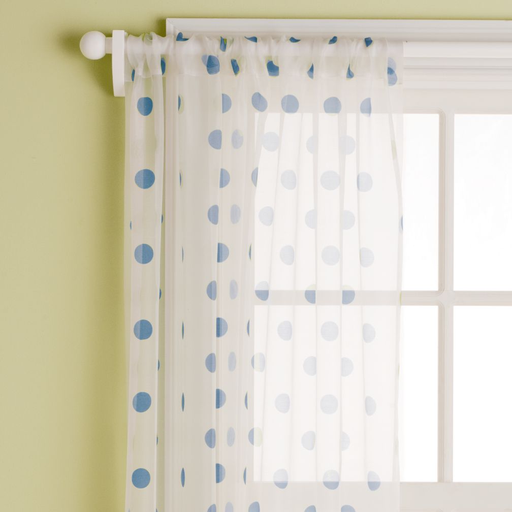 Dot Curtain Panels (Blue)