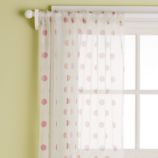 Dot Curtain Panels (Cranberry)