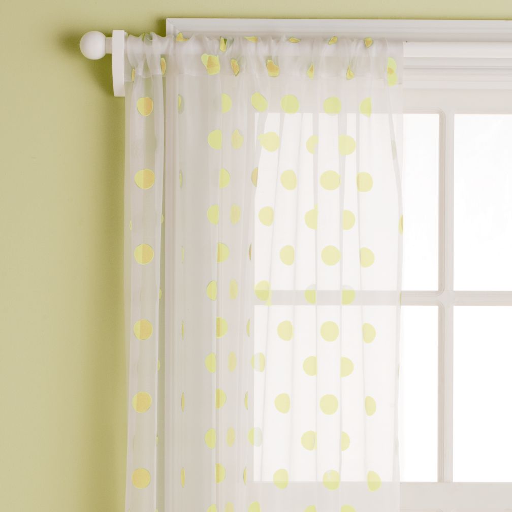 Dot Curtain Panels (Yellow)