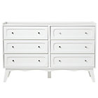 White 6 Drawer Monarch Dresser