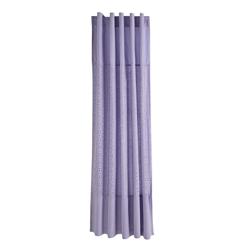 63" I Only Have Eyes for Eyelet Curtain Panel (Lavender)