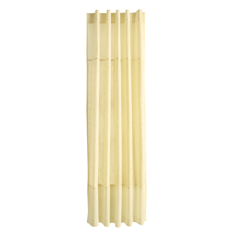 63" I Only Have Eyes for Eyelet Curtain Panel (Yellow)