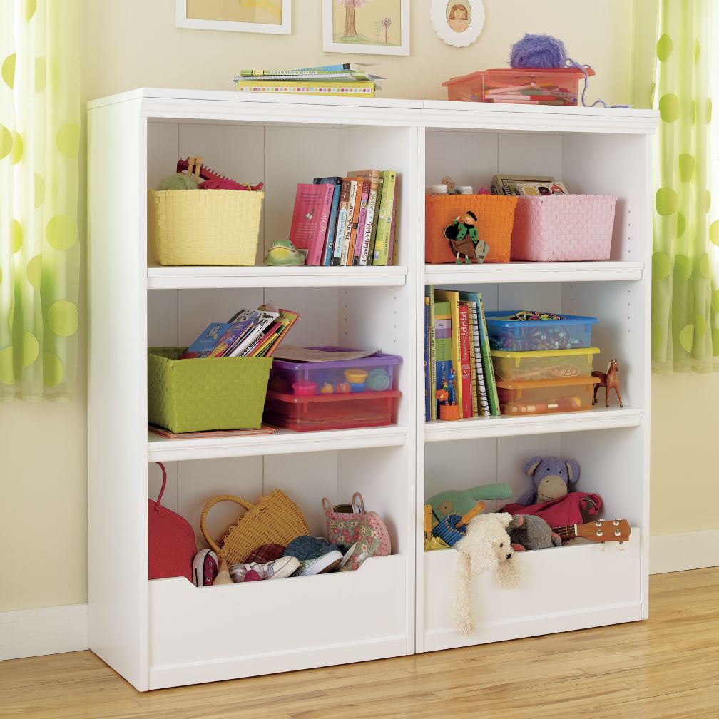 Flat Top Bookcase, 48" (White)