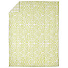 Full-Queen Green Floral/Lattice Filled Comforter