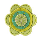 Green Felt Flower