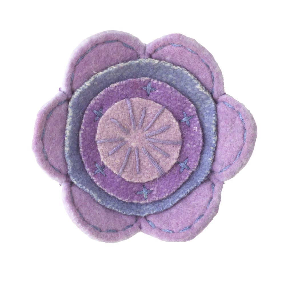 Lavender Felt Flower