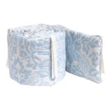 With a Flourish Crib Bumper (Blue)