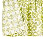 Green Floral/Lattice Reversible Gathererd Skirt