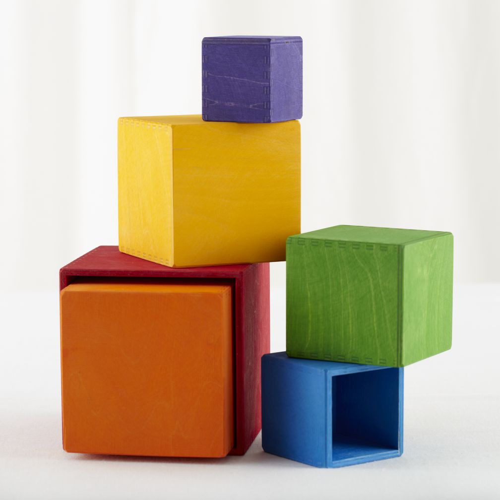 Nesting Squares Rainbow Stacker