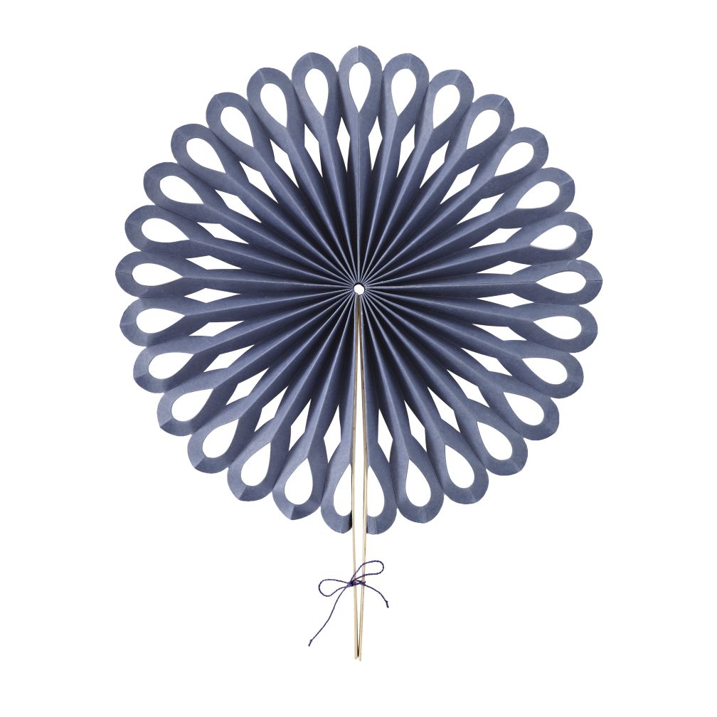 Large Die Cut Paper Fan (Dk. Blue)