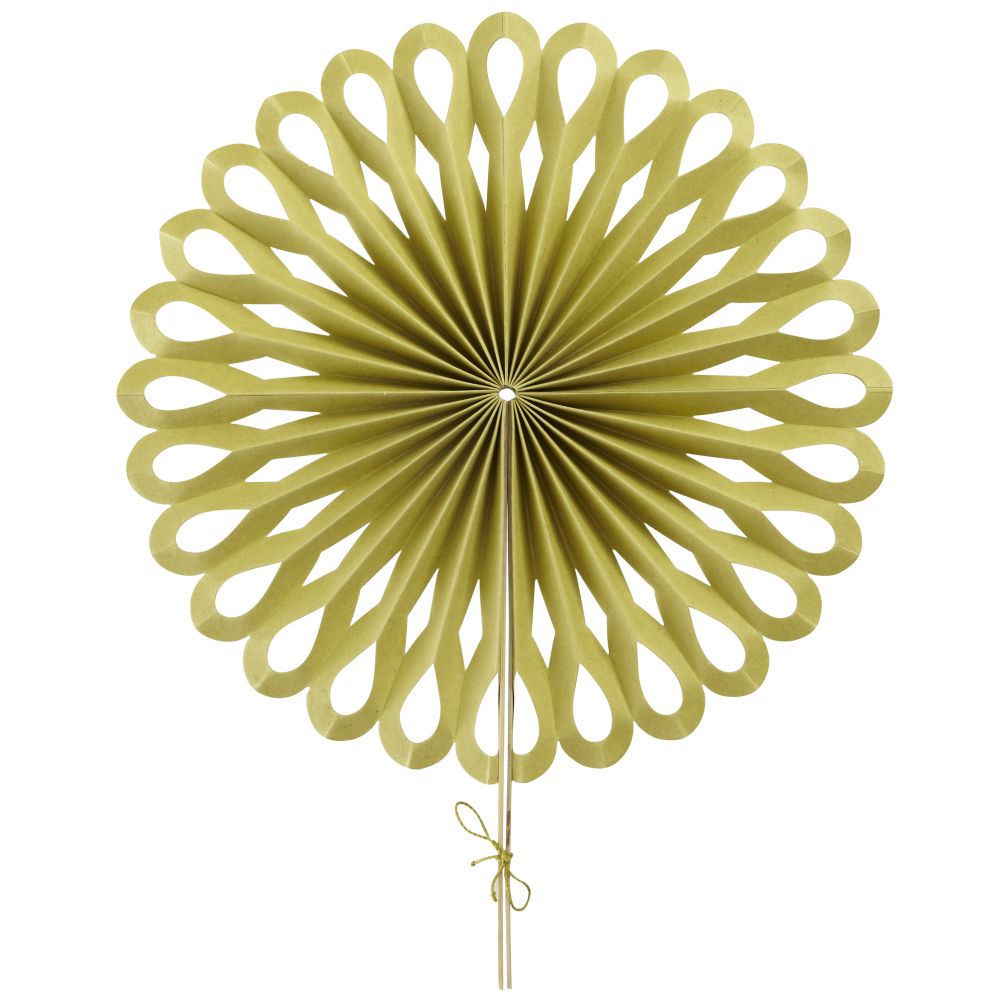 Large Die Cut Paper Fan (Green)