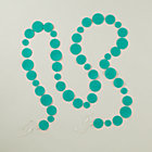 Teal Circle Garland