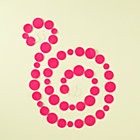 Hot Pink Circle Garland