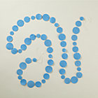 Lt. Blue Circle Garland