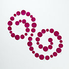 Magenta Circle Garland