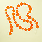 Orange Circle Garland